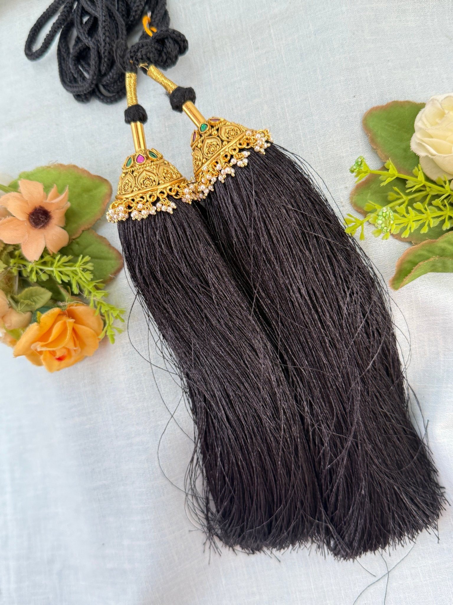 Royal Antique Jadau Bridal Jadai Kuchu Kunjalam 120 - Mahilas