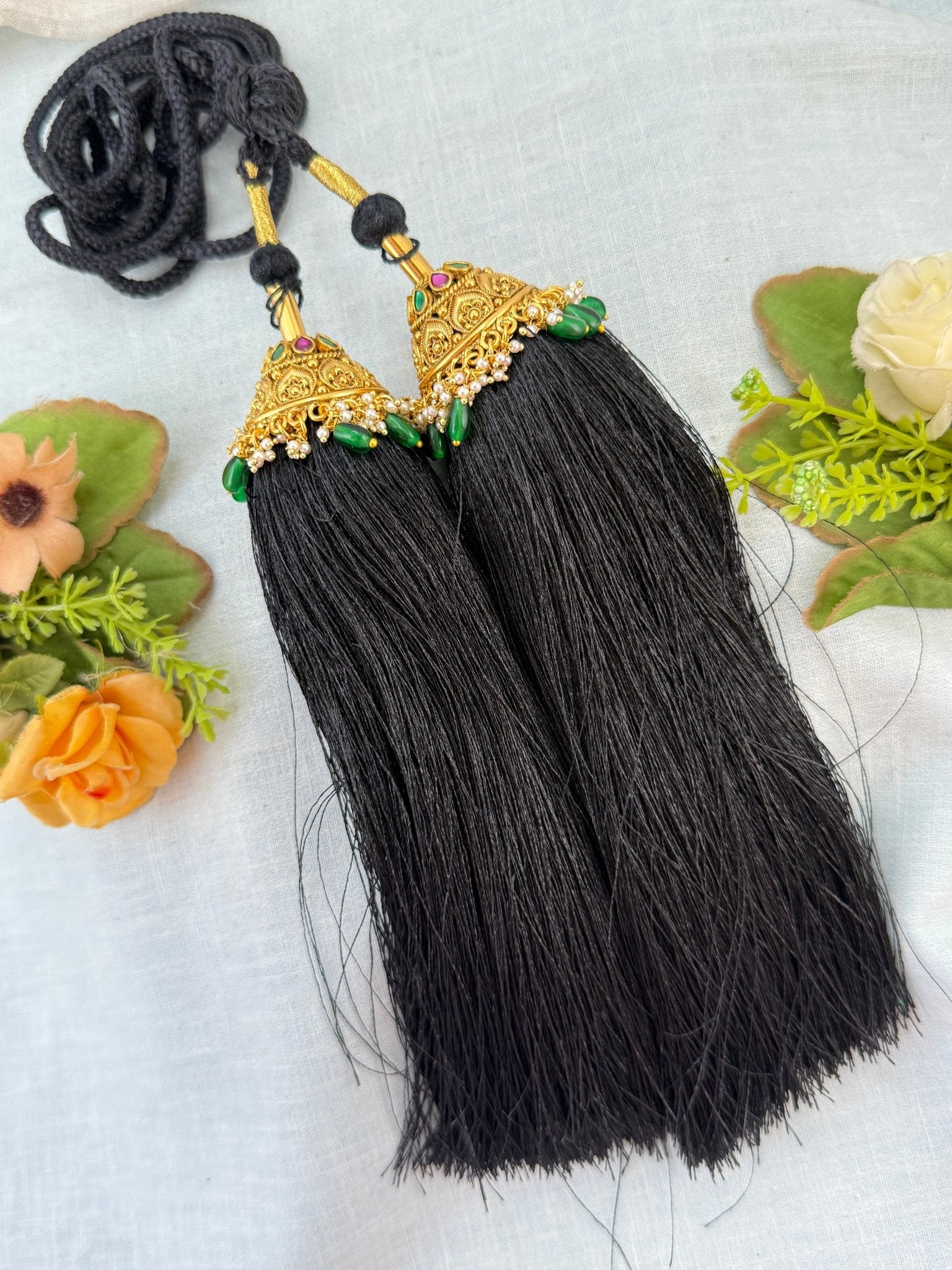 Royal Antique Jadau Bridal Jadai Kuchu Kunjalam 122 - Mahilas