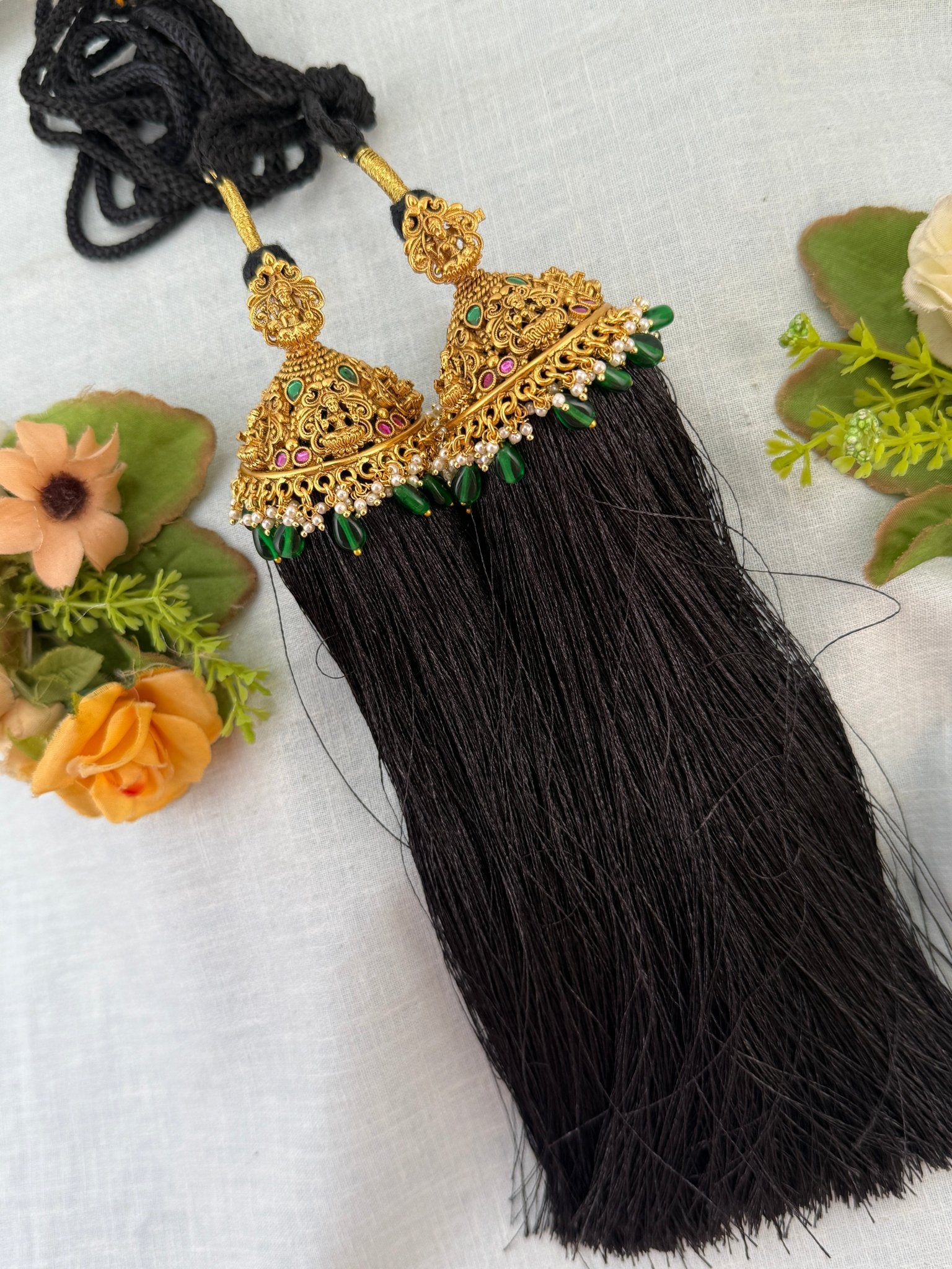 Royal Antique Jadau Bridal Jadai Kuchu Kunjalam 126 - Mahilas