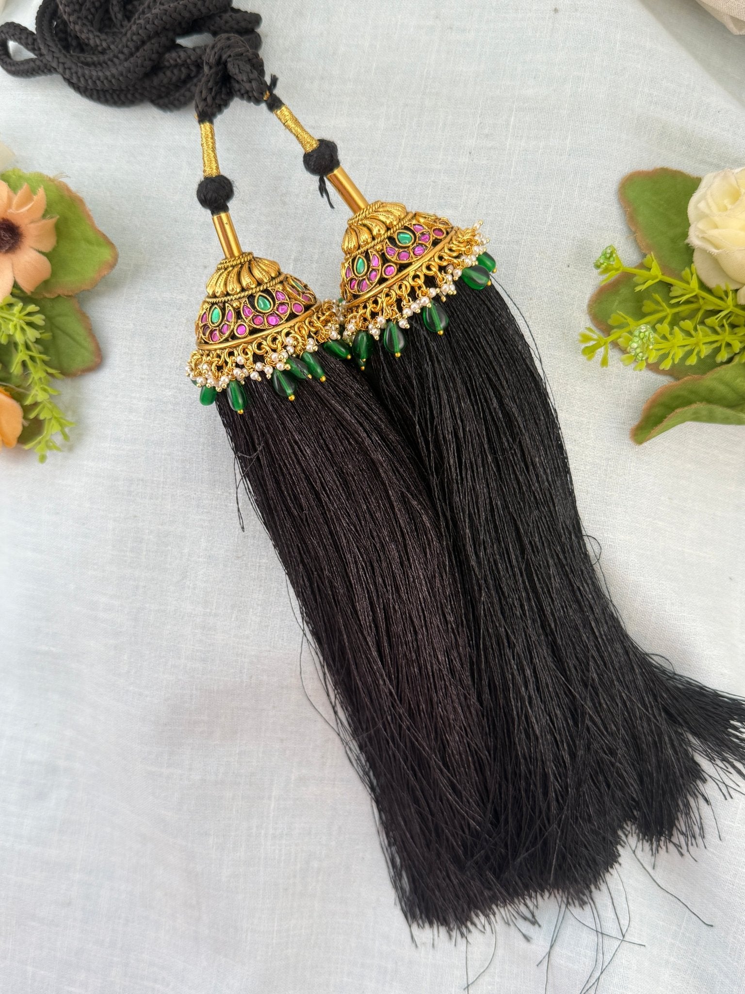 Royal Antique Jadau Bridal Jadai Kuchu Kunjalam 92 - Mahilas