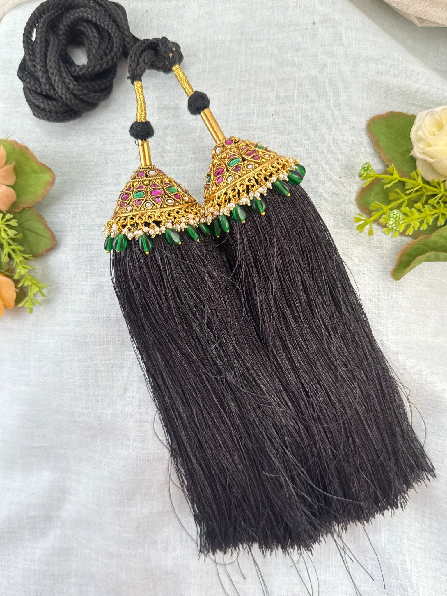 Royal Antique Jadau Bridal Jadai Kuchu Kunjalam 93 - Mahilas
