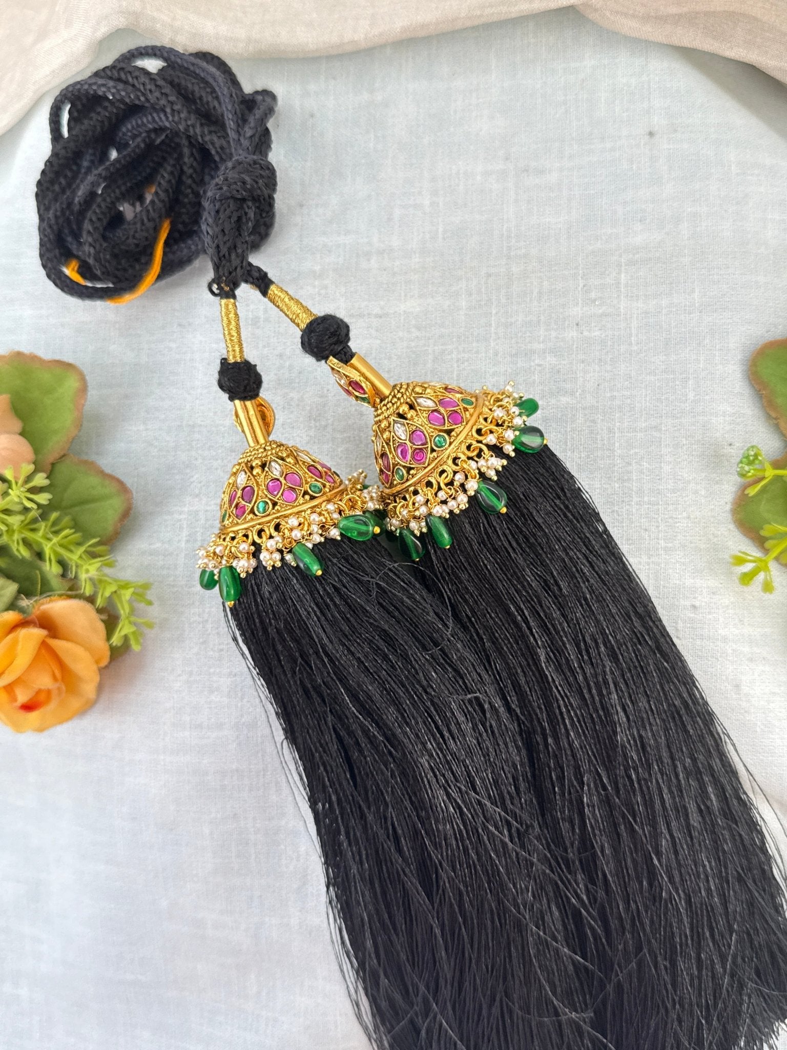 Royal Antique Jadau Bridal Jadai Kuchu Kunjalam 95 - Mahilas