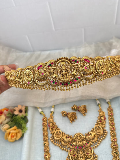 Royal Antique Jadau Premium Bridal Necklace Set 1055 - Mahilas