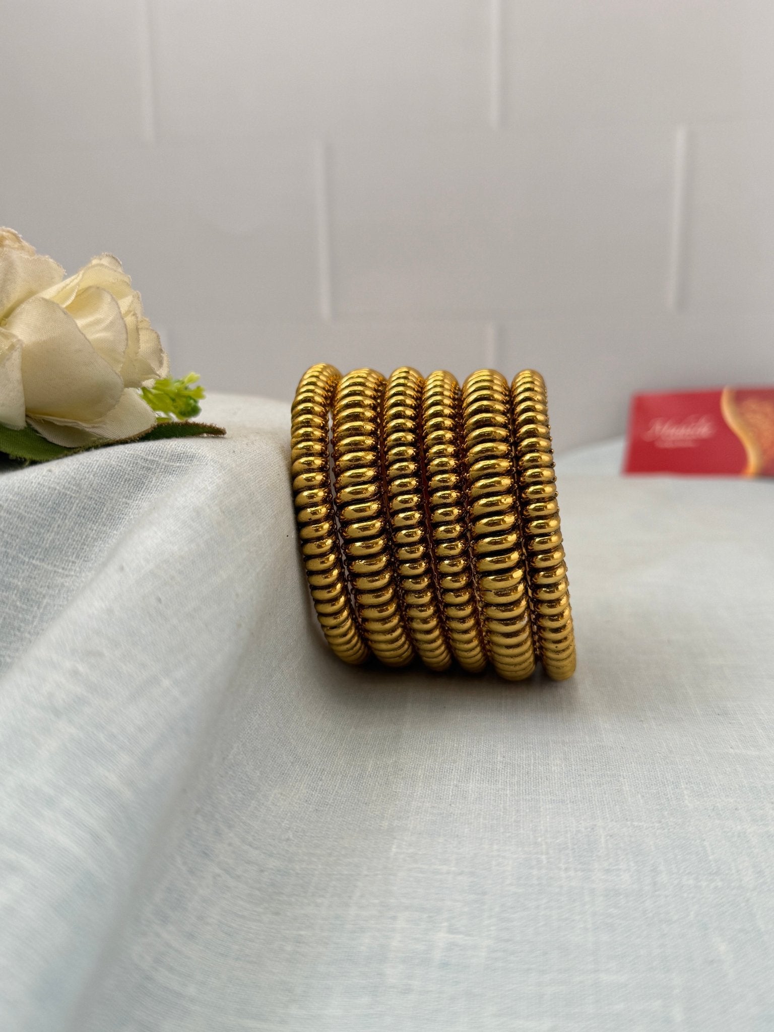 Royal Antique Jilebi Set of 6 Bangles 7118 - Mahilas