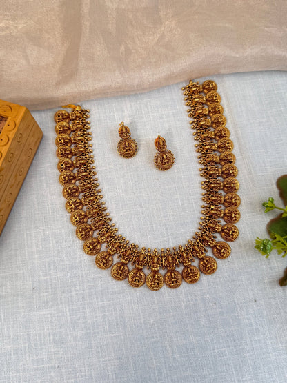 Royal Antique Kaasu Bridal Necklace Set 860 - Mahilas