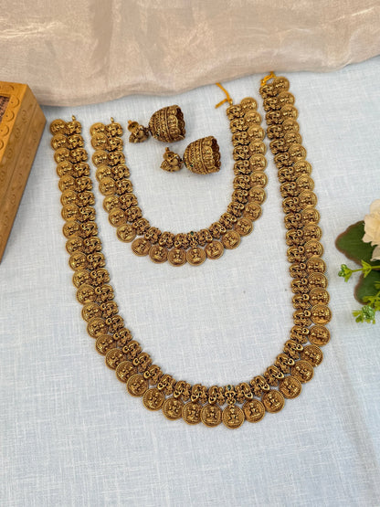 Royal Antique Kaasu Bridal Necklace Set 862 - Mahilas