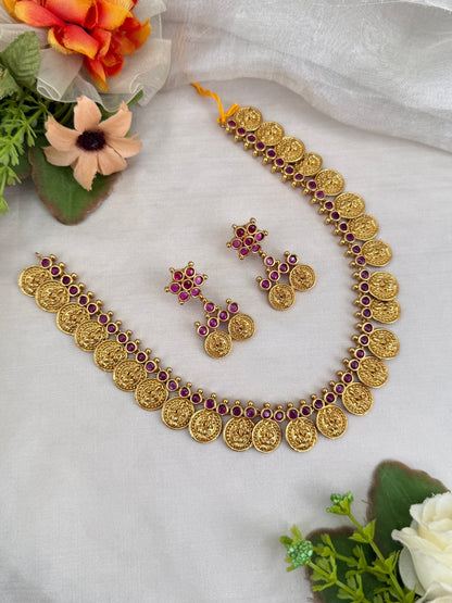 Royal Antique Kaasu Necklace Set 744 - Mahilas
