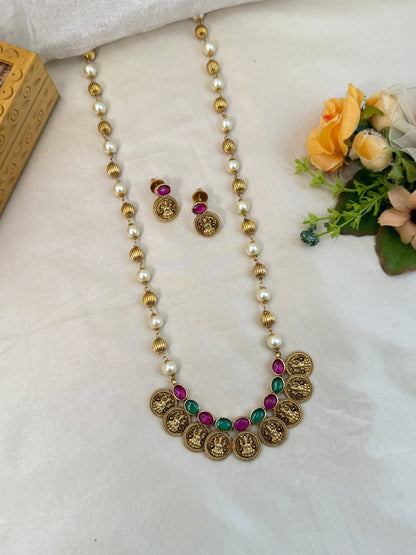 Royal Antique Kaasu Necklace Set 840 - Mahilas