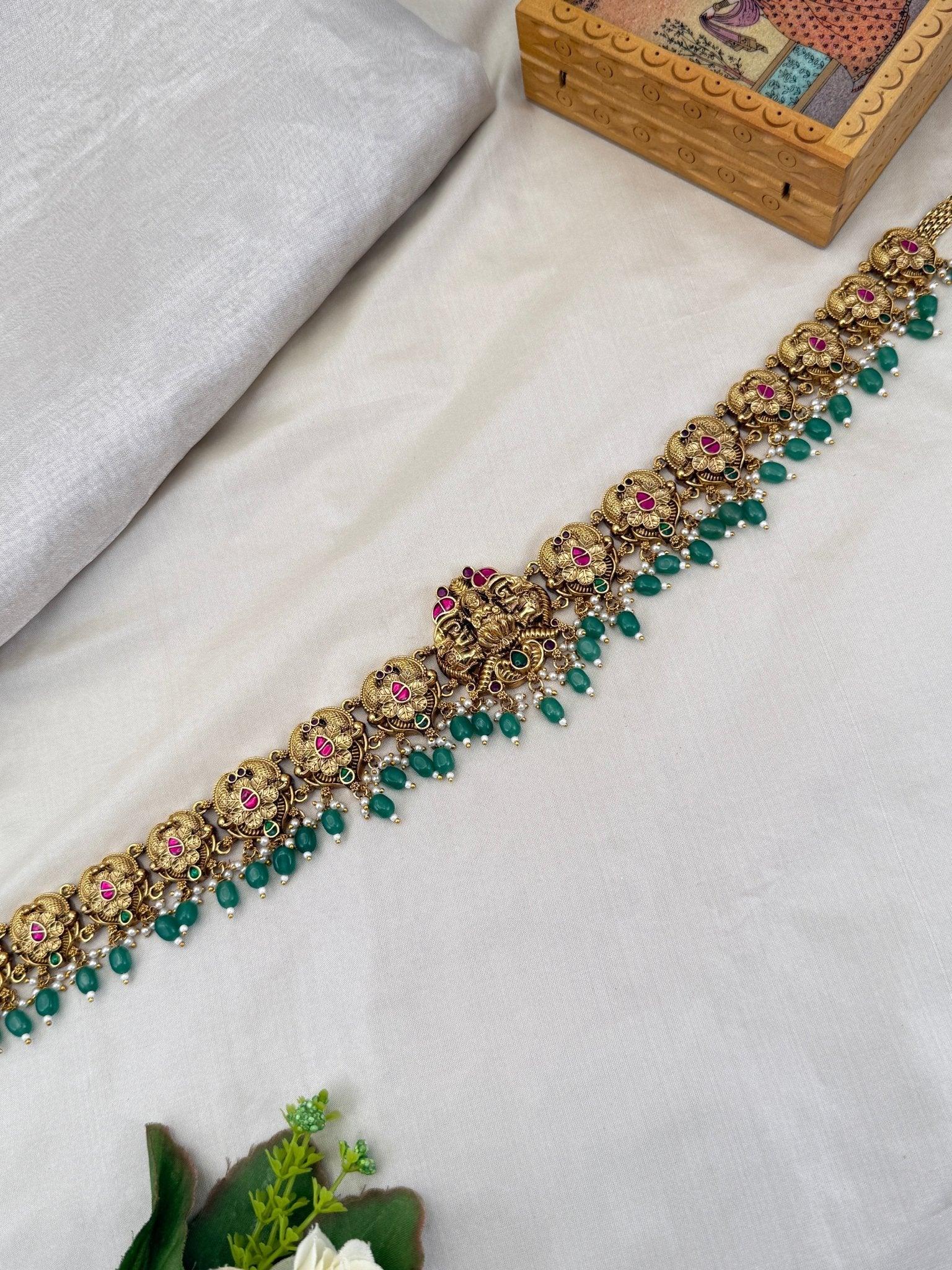 Royal Antique Lakshmi Chain Vaddanam Kamarbandh 7066 - Mahilas