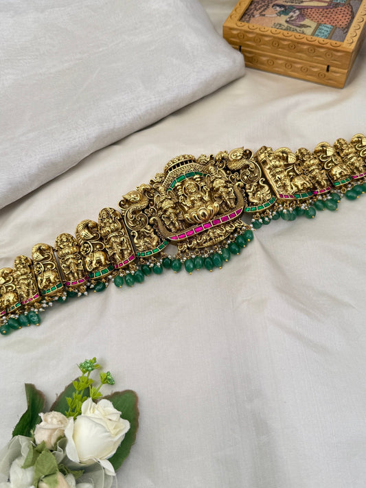Royal Antique Lakshmi Chain Vaddanam Kamarbandh 7071 - Mahilas