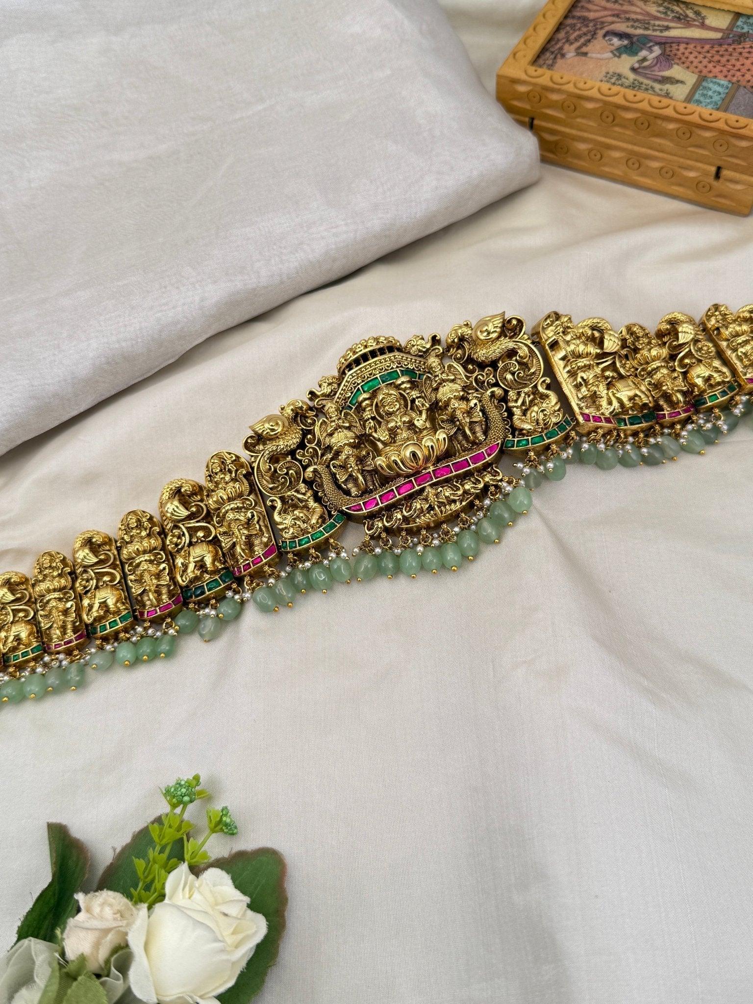 Royal Antique Lakshmi Chain Vaddanam Kamarbandh 7072 - Mahilas