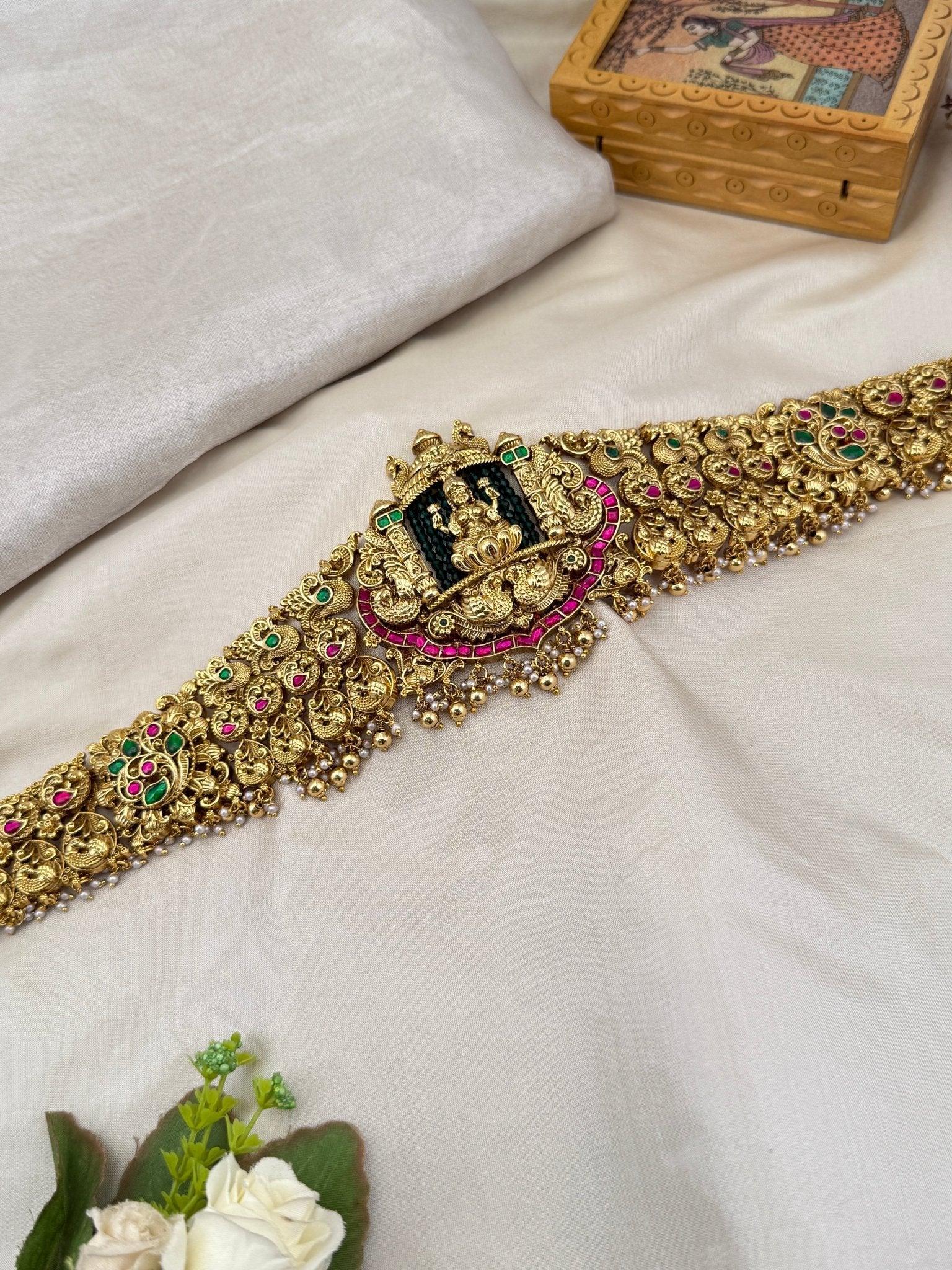 Royal Antique Lakshmi Chain Vaddanam Kamarbandh 7073 - Mahilas