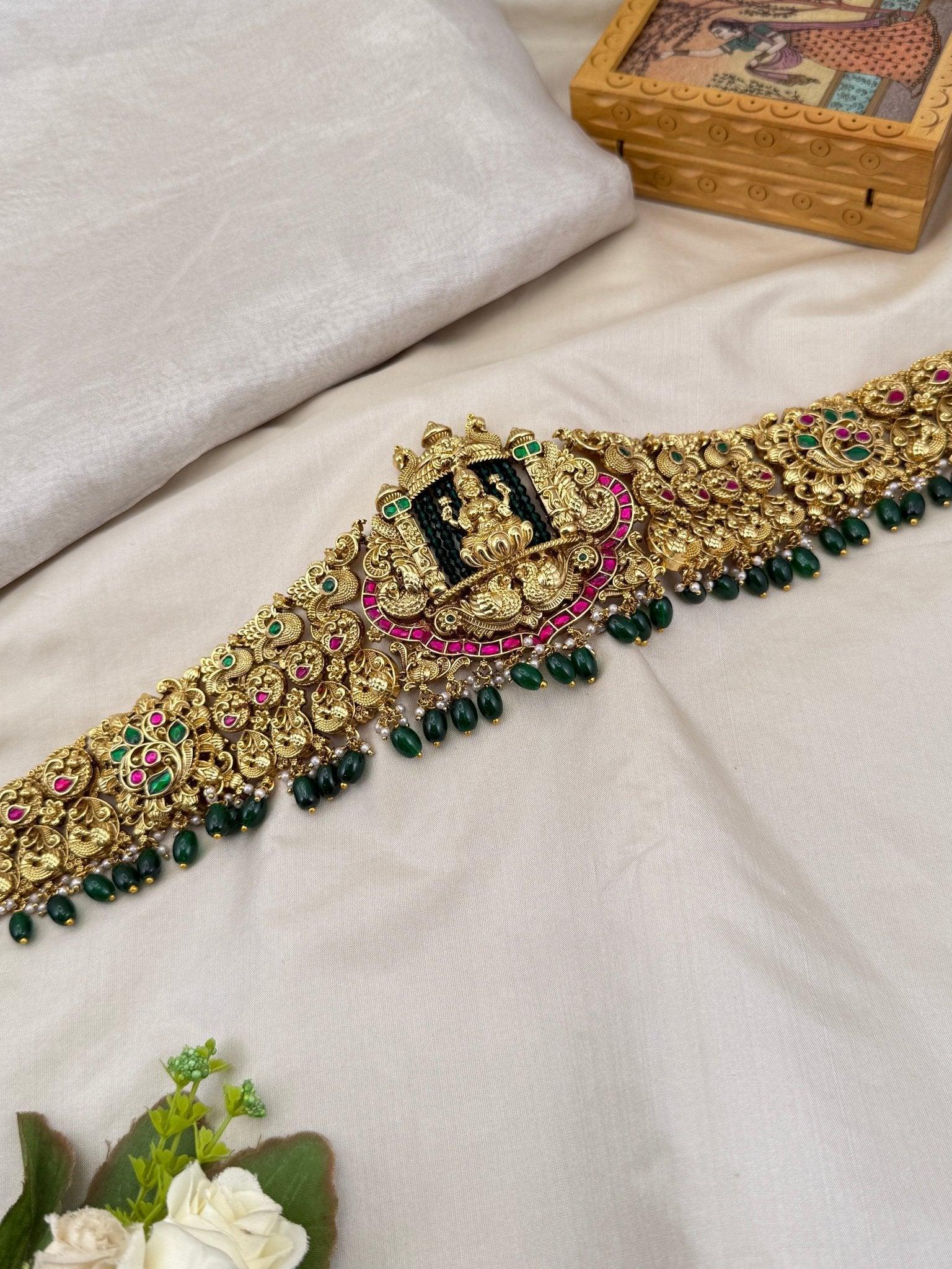 Royal Antique Lakshmi Chain Vaddanam Kamarbandh 7074 - Mahilas