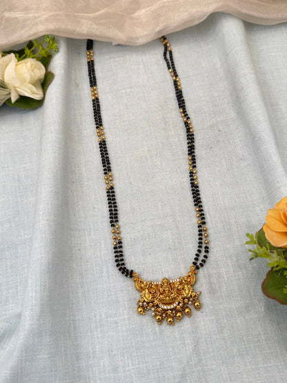 Royal Antique Lakshmi Pendant Mangalya Chain Set 0491 - Mahilas