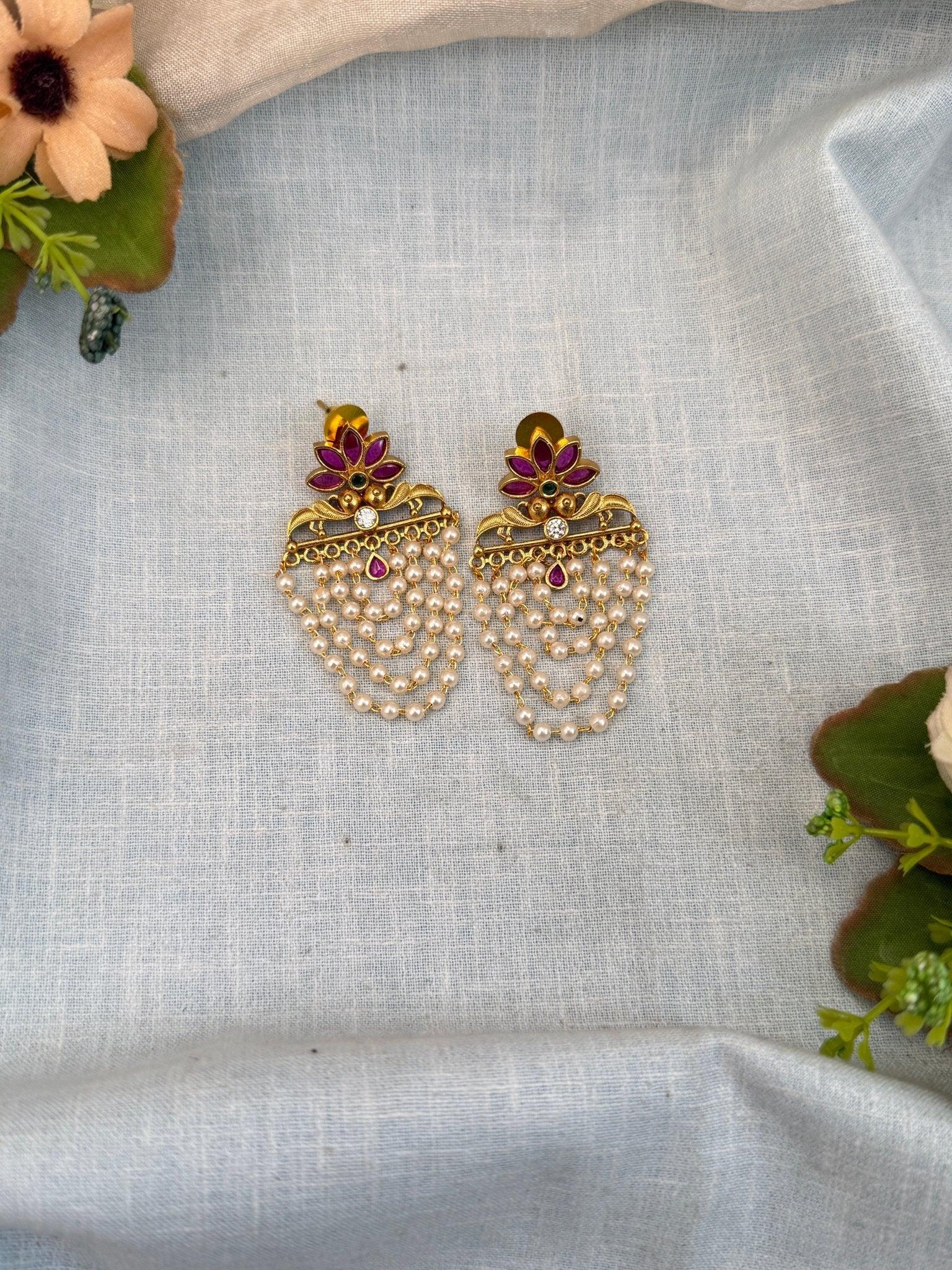 Royal Antique Layer Earrings 0574 - Mahilas