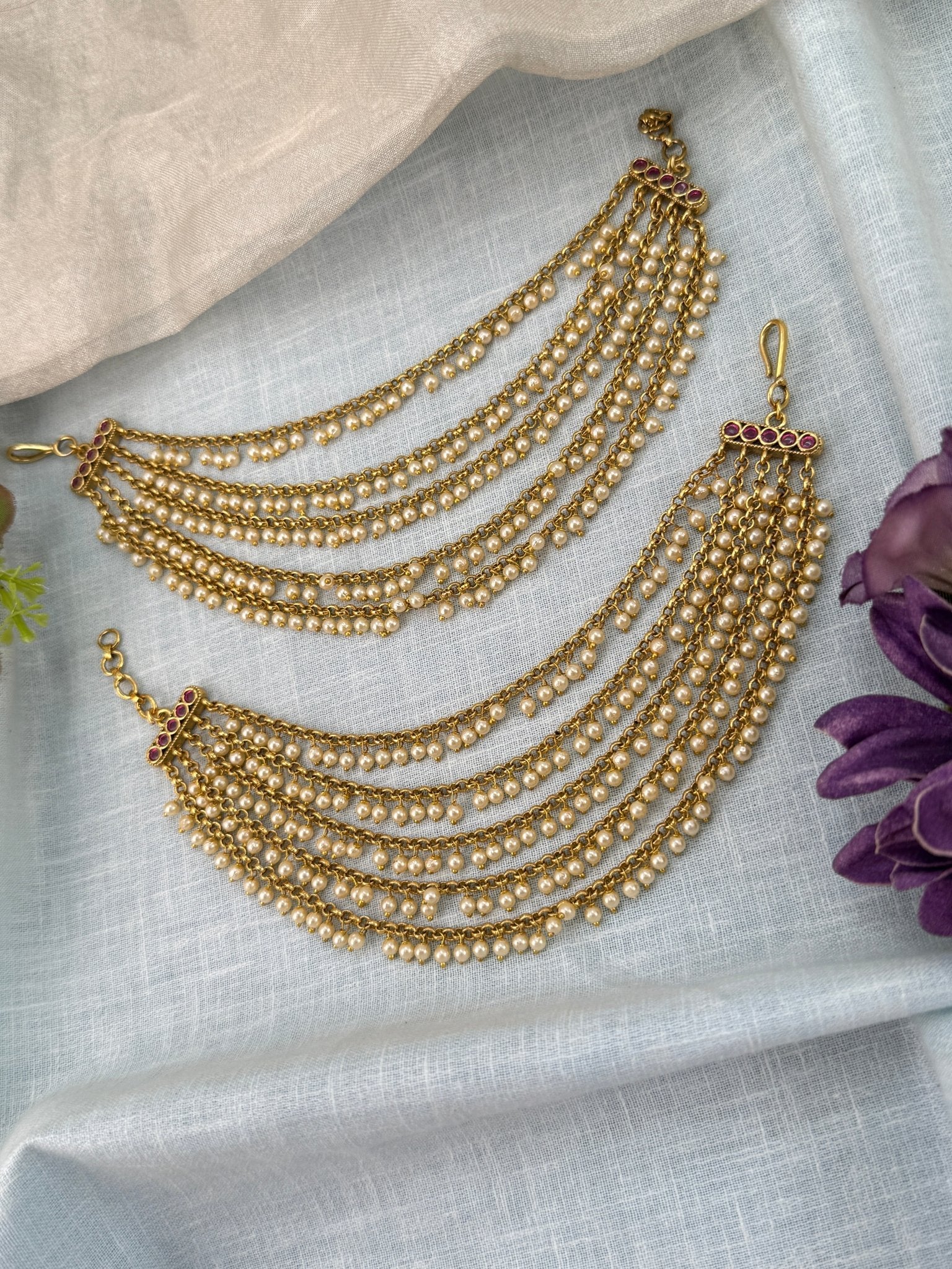 Royal Antique Layer Maatal Earchain 434 - Mahilas