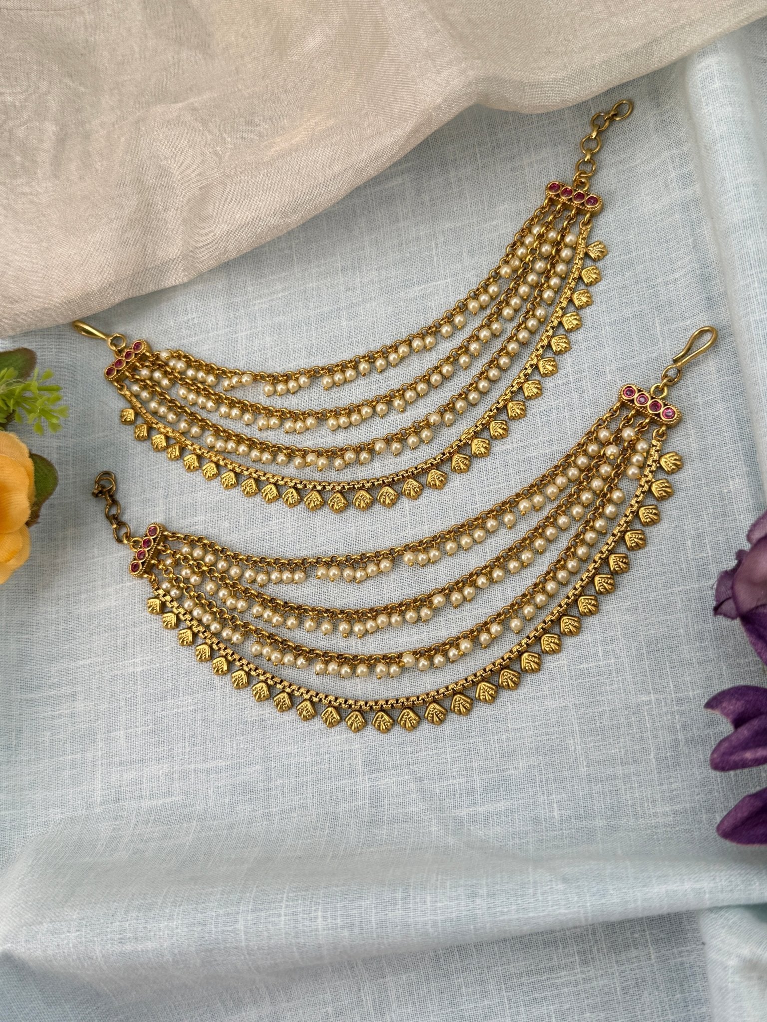 Royal Antique Layer Maatal Earchain 436 - Mahilas