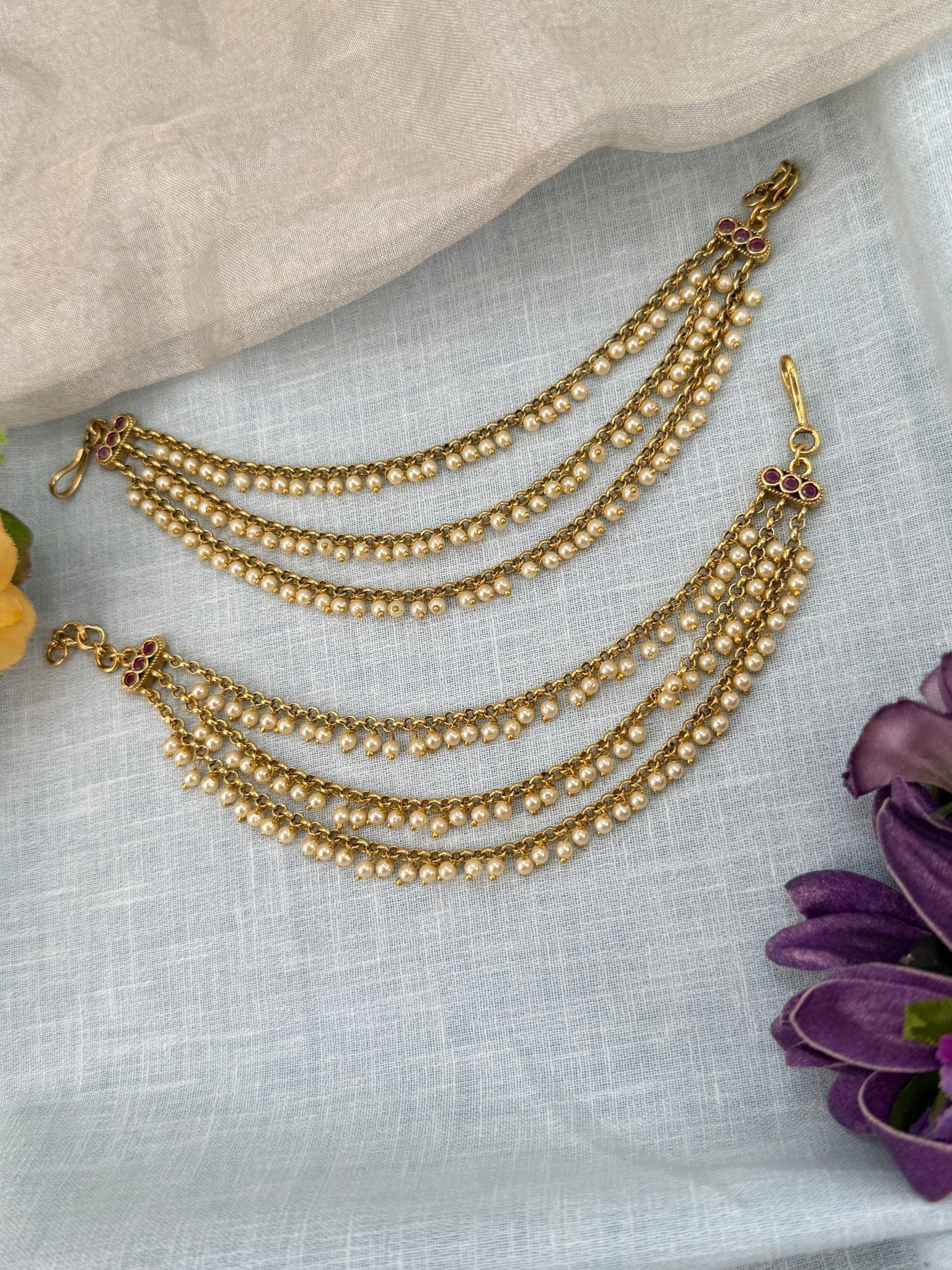 Royal Antique Layer Maatal Earchain 438 - Mahilas