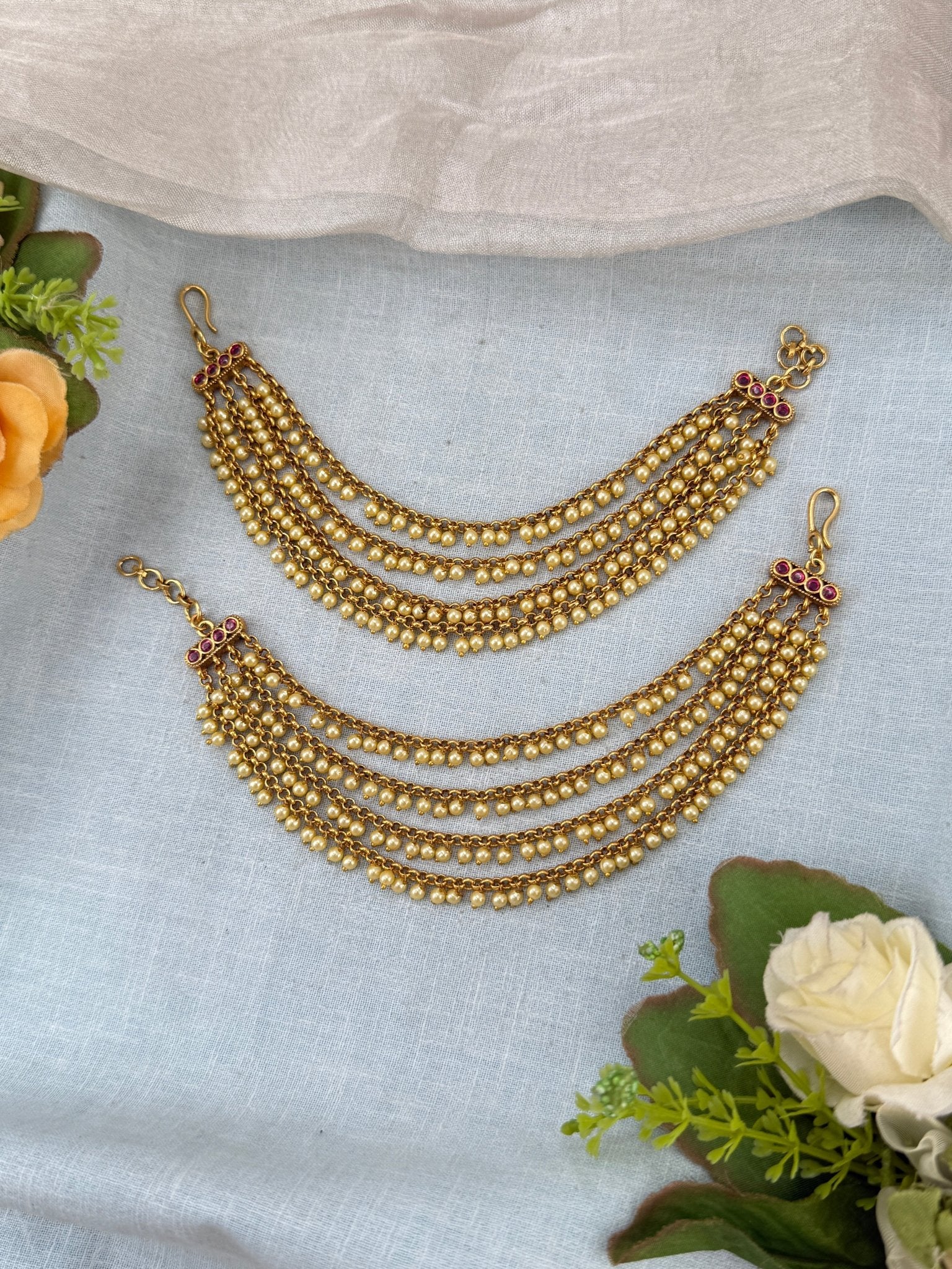 Royal Antique Layer Maatal Earchain 444 - Mahilas