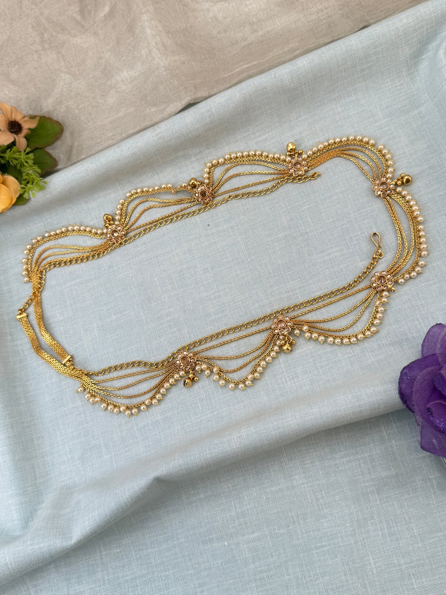 Royal Antique Layered Chain Vaddanam Kamarbandh 8063 - Mahilas