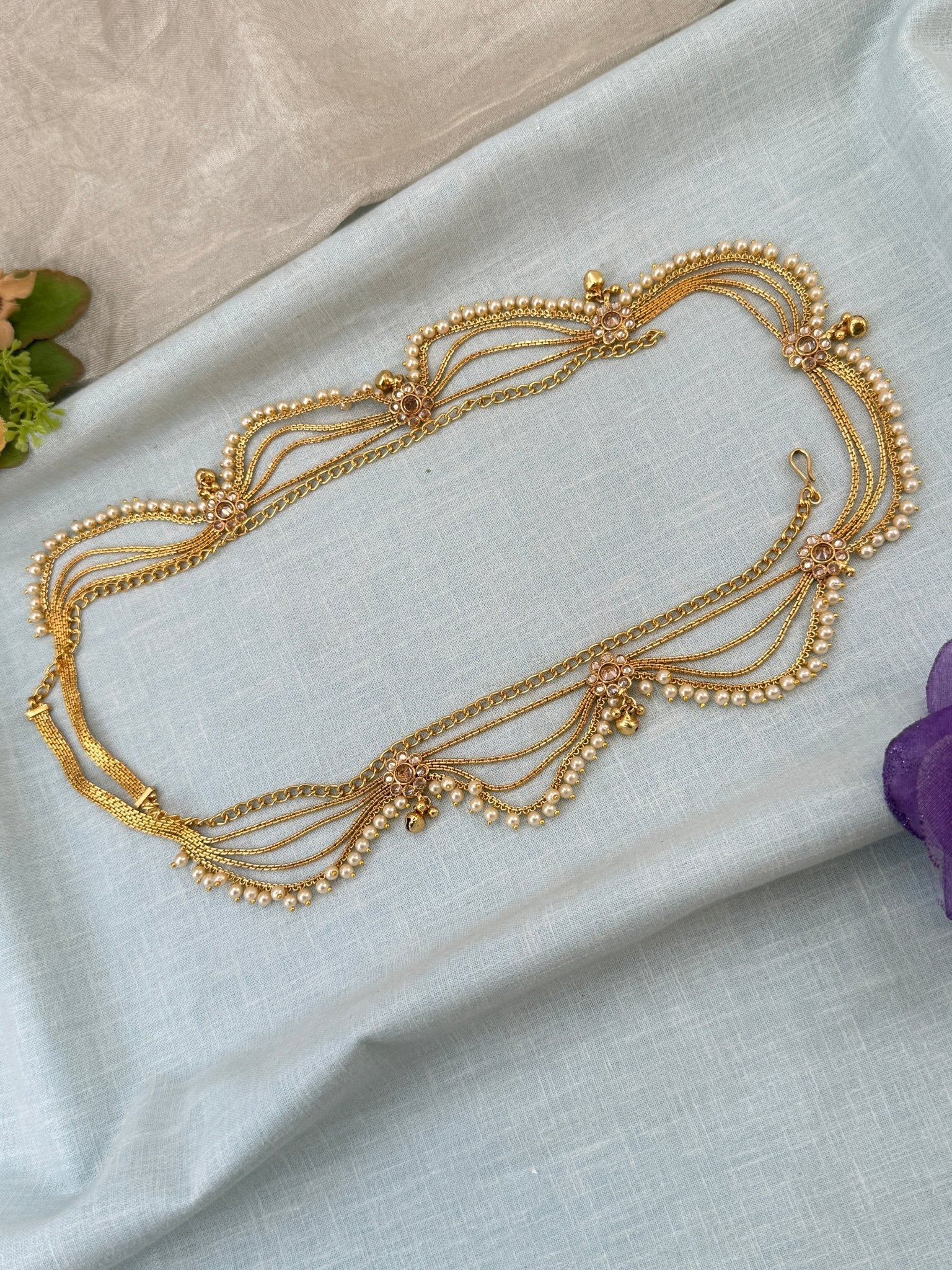 Royal Antique Layered Chain Vaddanam Kamarbandh 8063 - Mahilas