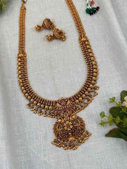 Royal Antique Long Necklace Set 0338 - Mahilas