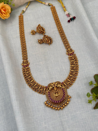 Royal Antique Long Necklace Set 0340 - Mahilas