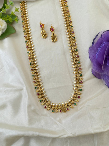 Royal Antique Long Necklace Set 1131 - Mahilas