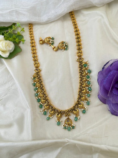 Royal Antique Long Necklace Set 1132 - Mahilas