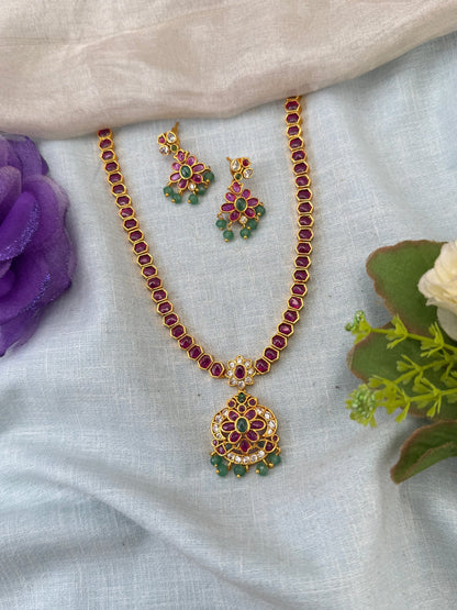 Royal Antique Long Necklace Set 1149 - Mahilas