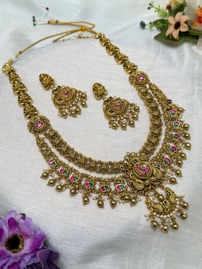Royal Antique Long Necklace Set 628 - Mahilas