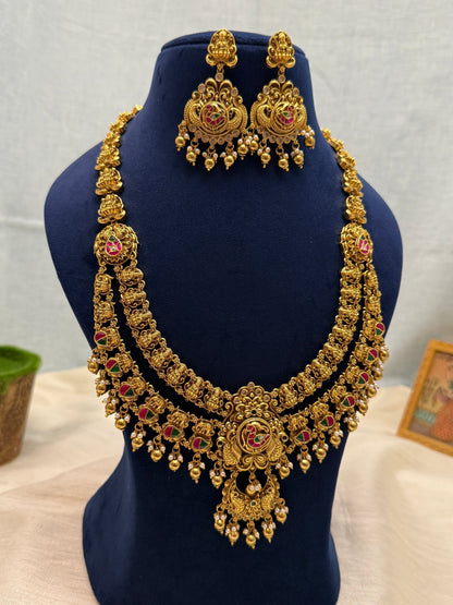Royal Antique Long Necklace Set 628 - Mahilas