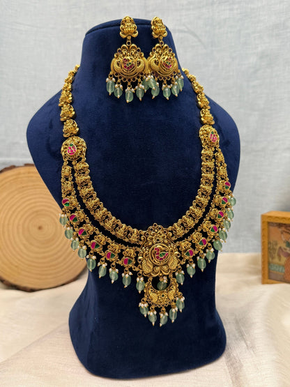 Royal Antique Long Necklace Set 629 - Mahilas