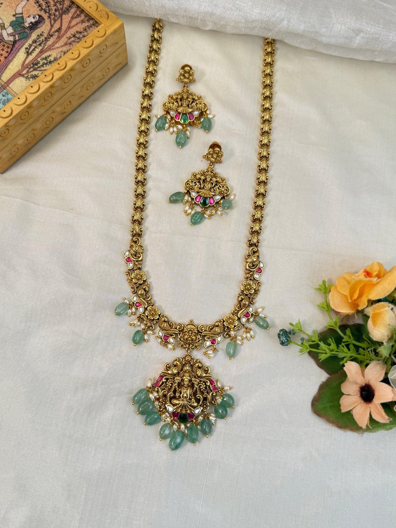 Royal Antique Long Necklace Set 846 - Mahilas