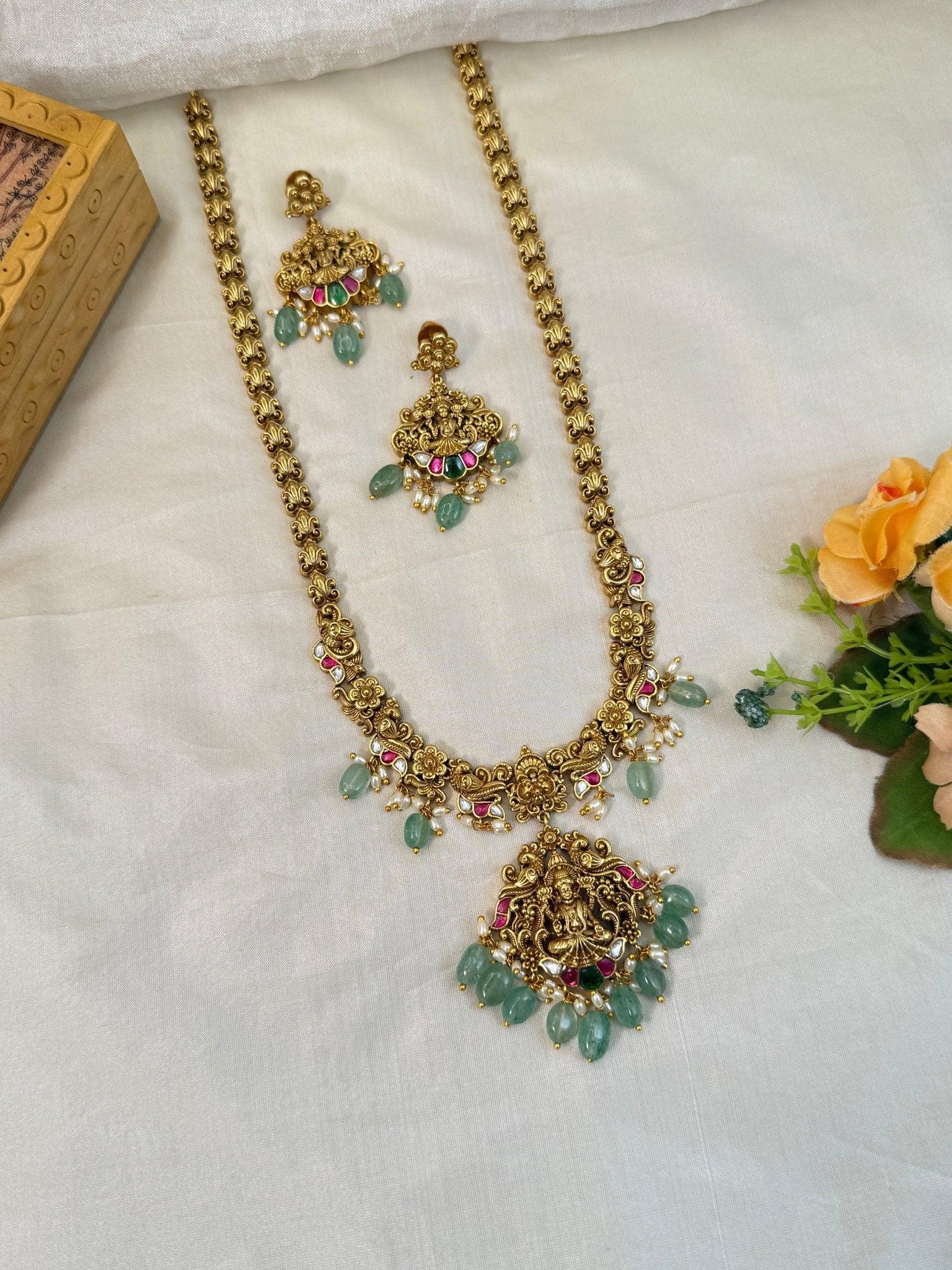 Royal Antique Long Necklace Set 846 - Mahilas