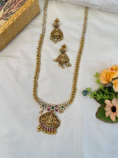 Royal Antique Long Necklace Set 850 - Mahilas