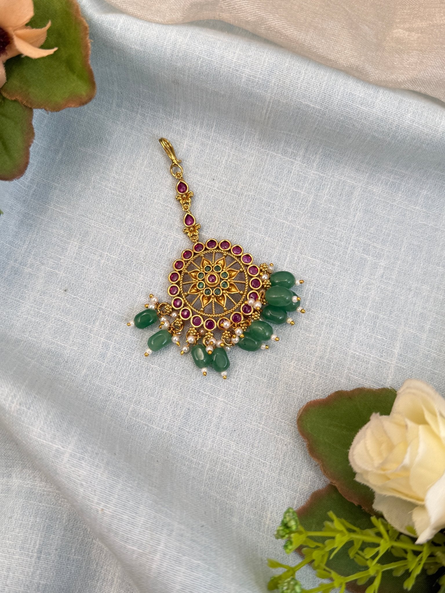 Royal Antique Maang Tikka 244 - Mahilas