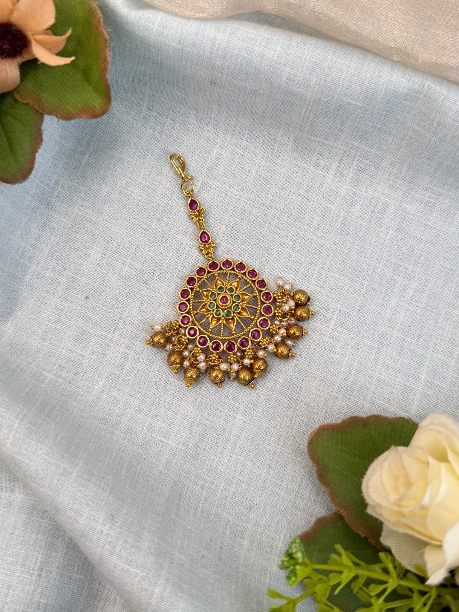 Royal Antique Maang Tikka 246 - Mahilas