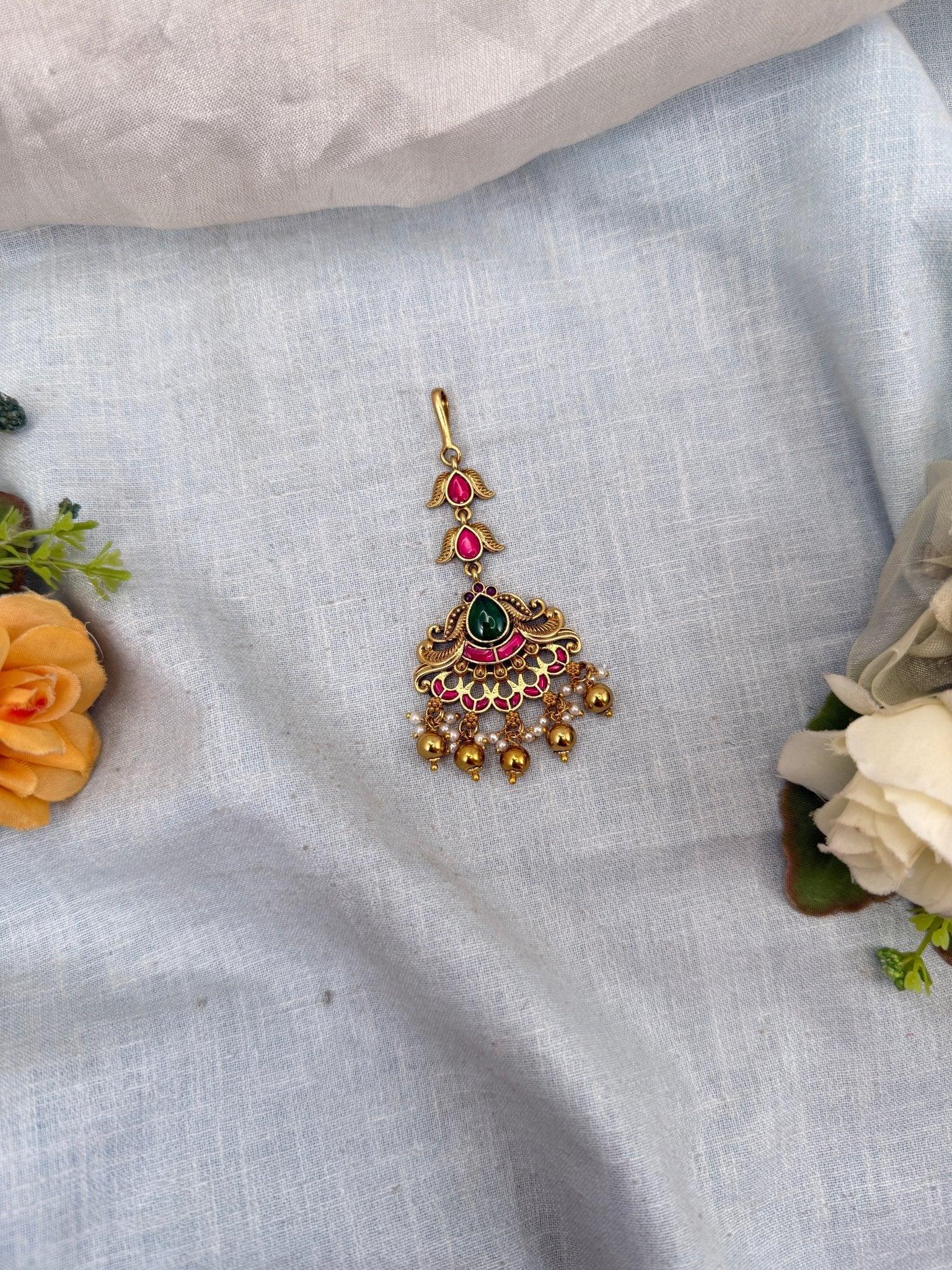 Royal Antique Maang Tikka 336 - Mahilas
