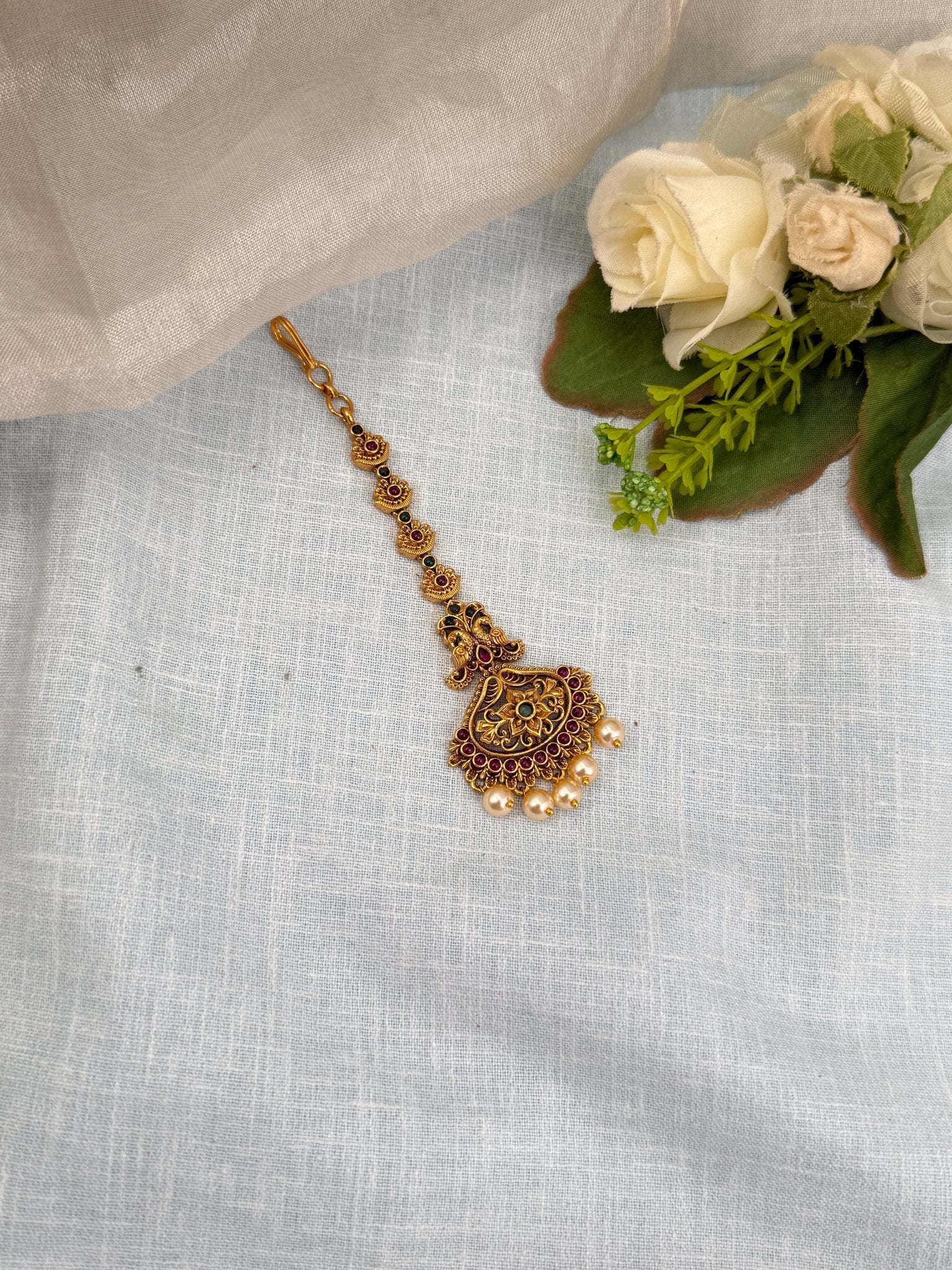 Royal Antique Maang Tikka 4371 - Mahilas