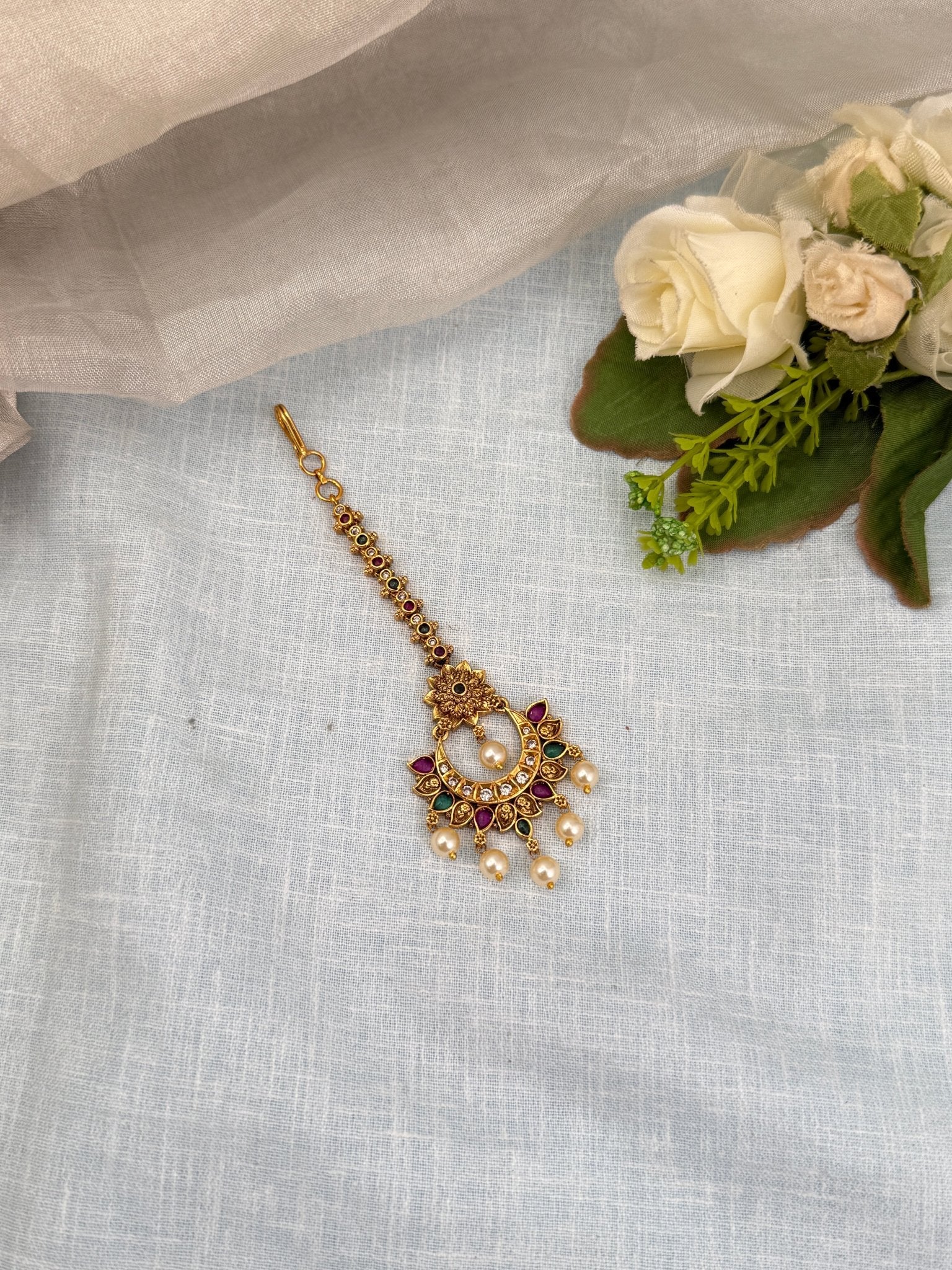 Royal Antique Maang Tikka 4384 - Mahilas