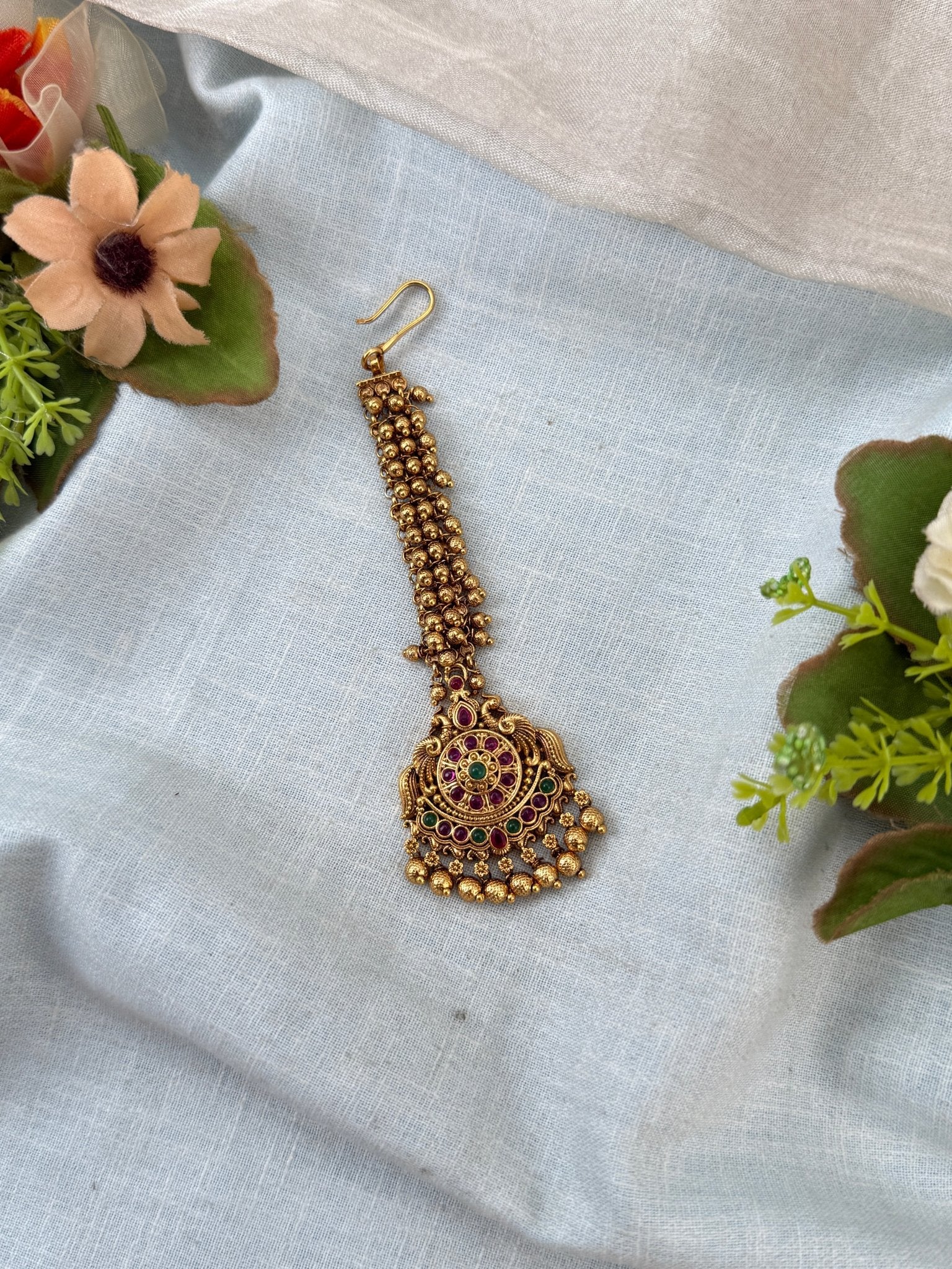 Royal Antique Maang Tikka 516 - Mahilas