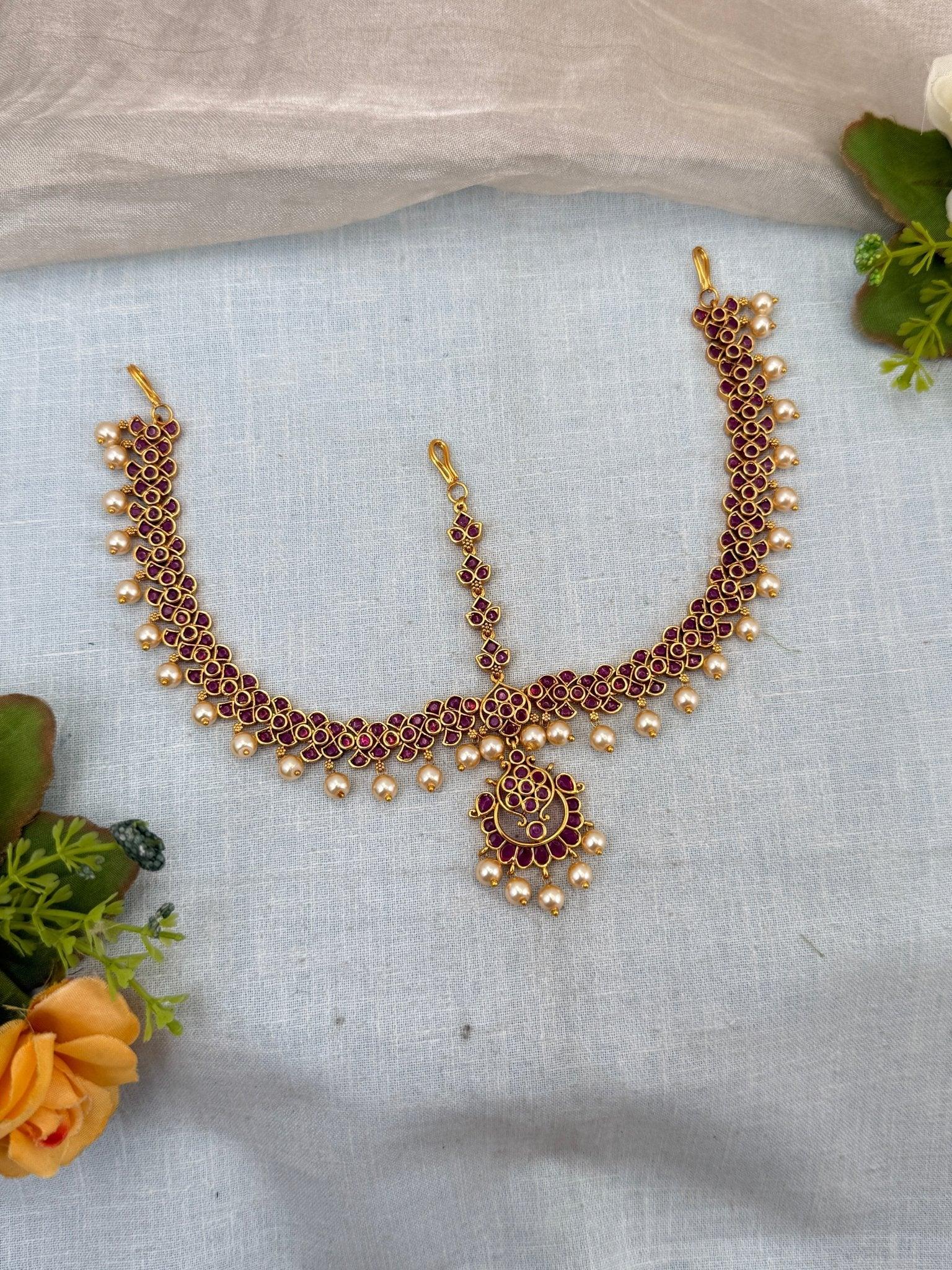 Royal Antique Maang Tikka Mathapatti 313 - Mahilas