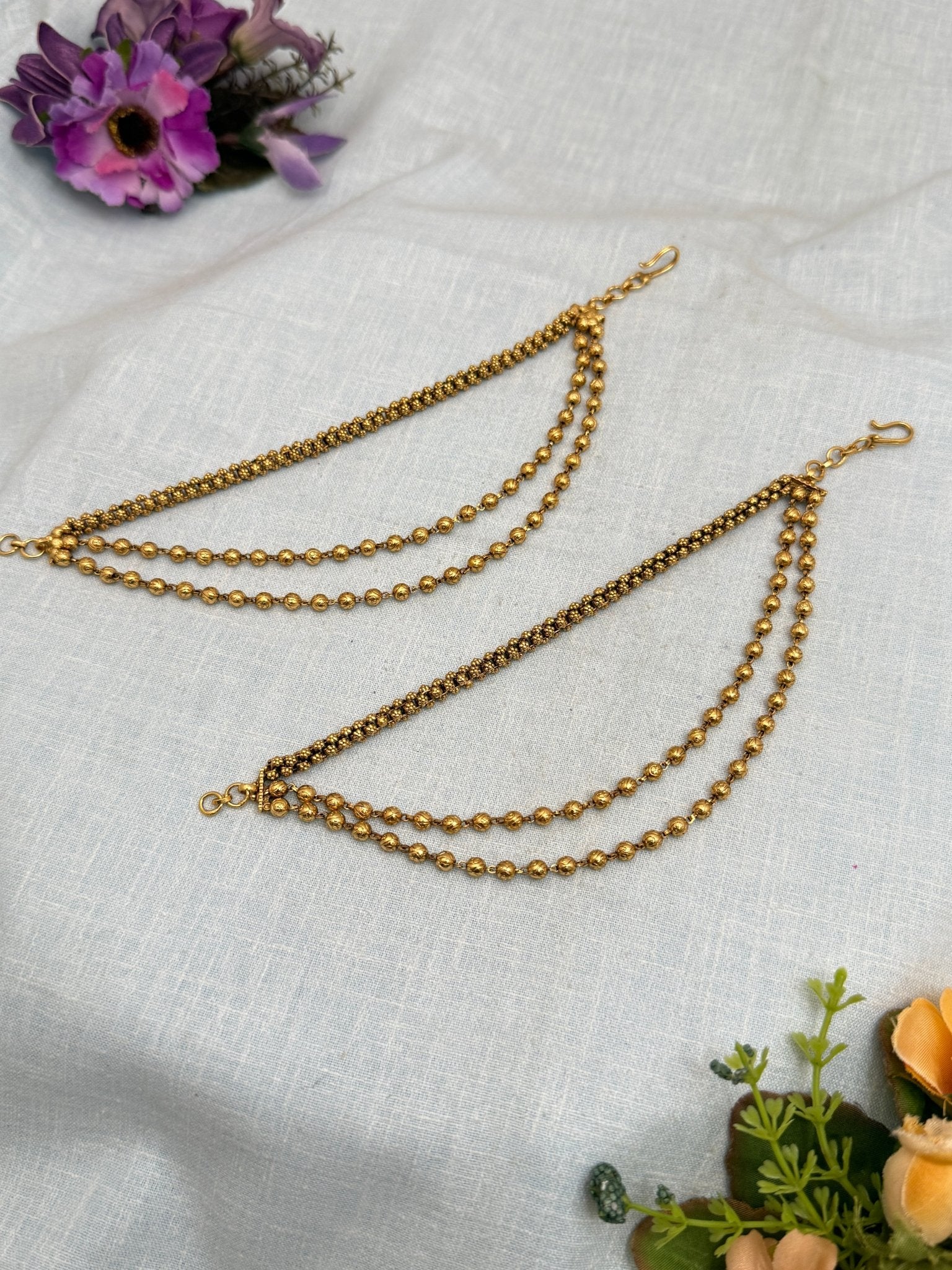 Royal Antique Maatal Ear Chain 178 - Mahilas