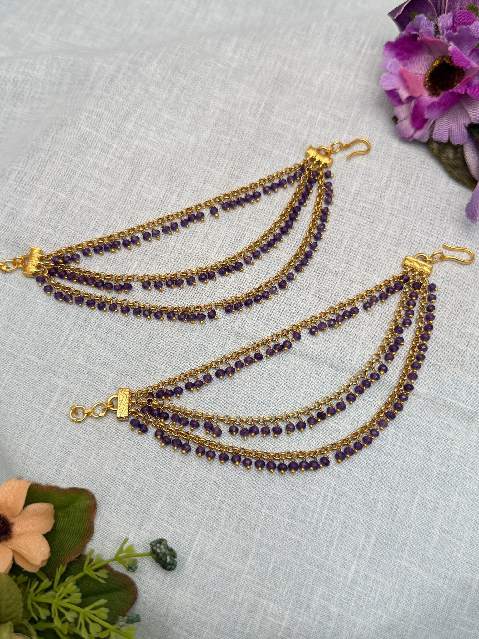 Royal Antique Maatal Ear Chain 202 - Mahilas