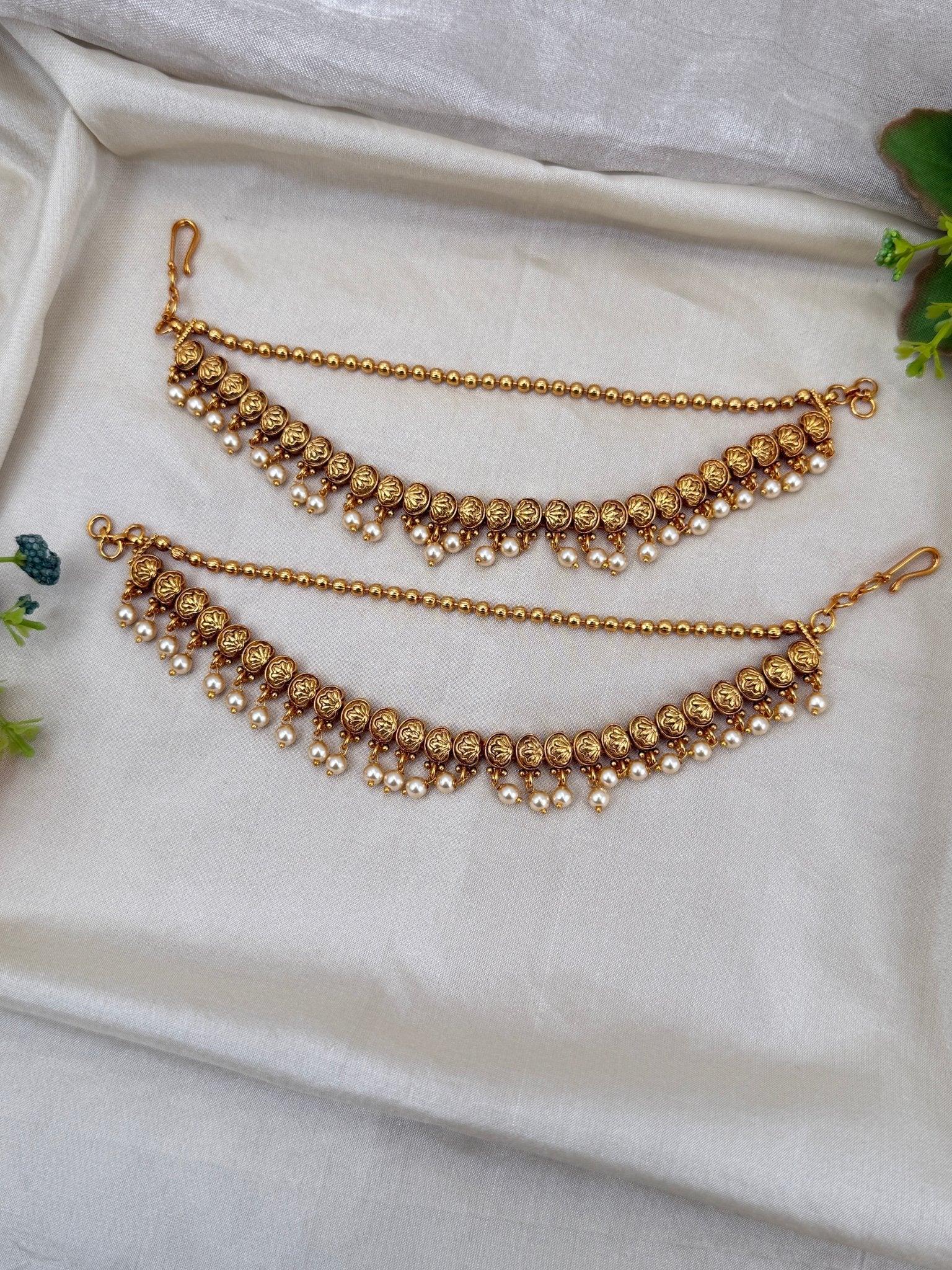 Royal Antique Maatal Earchain 301 - Mahilas