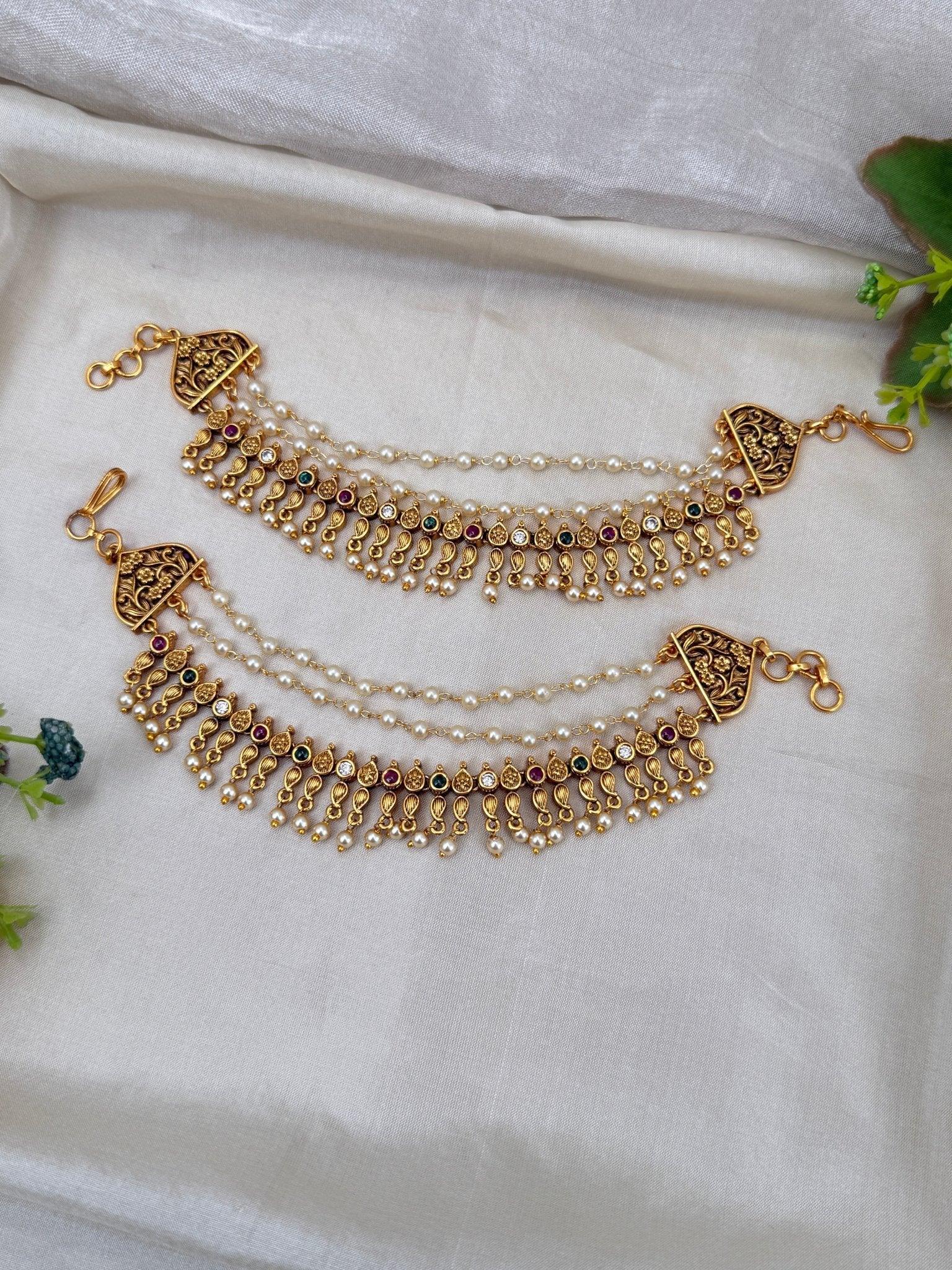 Royal Antique Maatal Earchain 302 - Mahilas