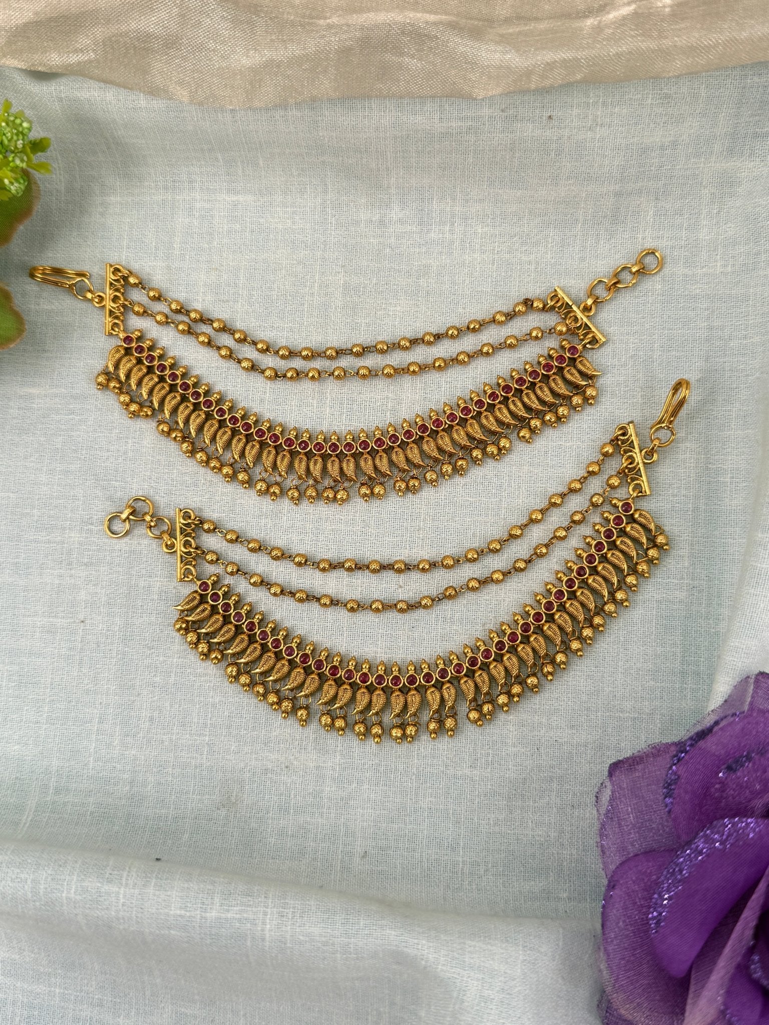 Royal Antique Maatal Earchain 395 - Mahilas