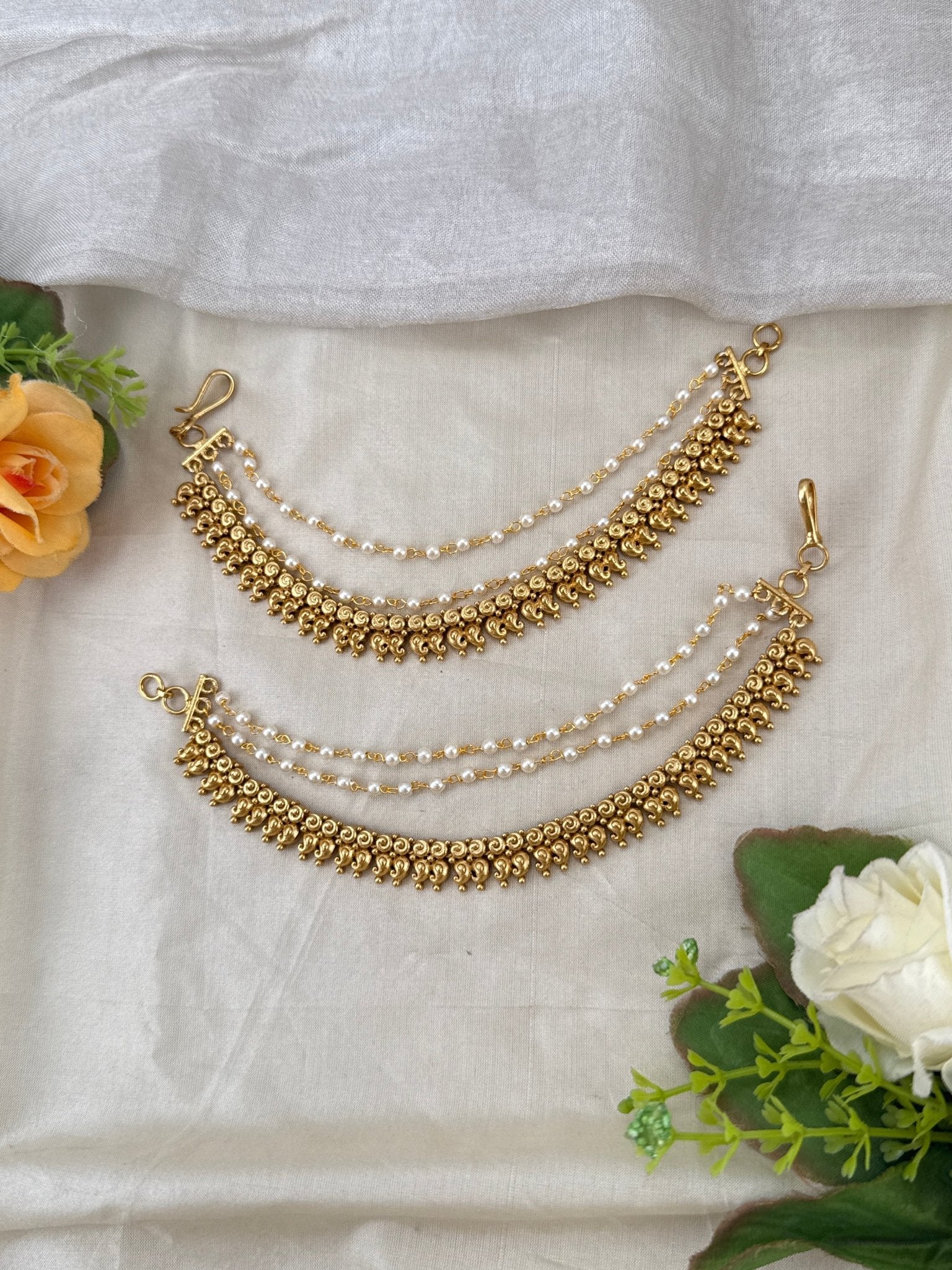 Royal Antique Maatal Earchain 471 - Mahilas
