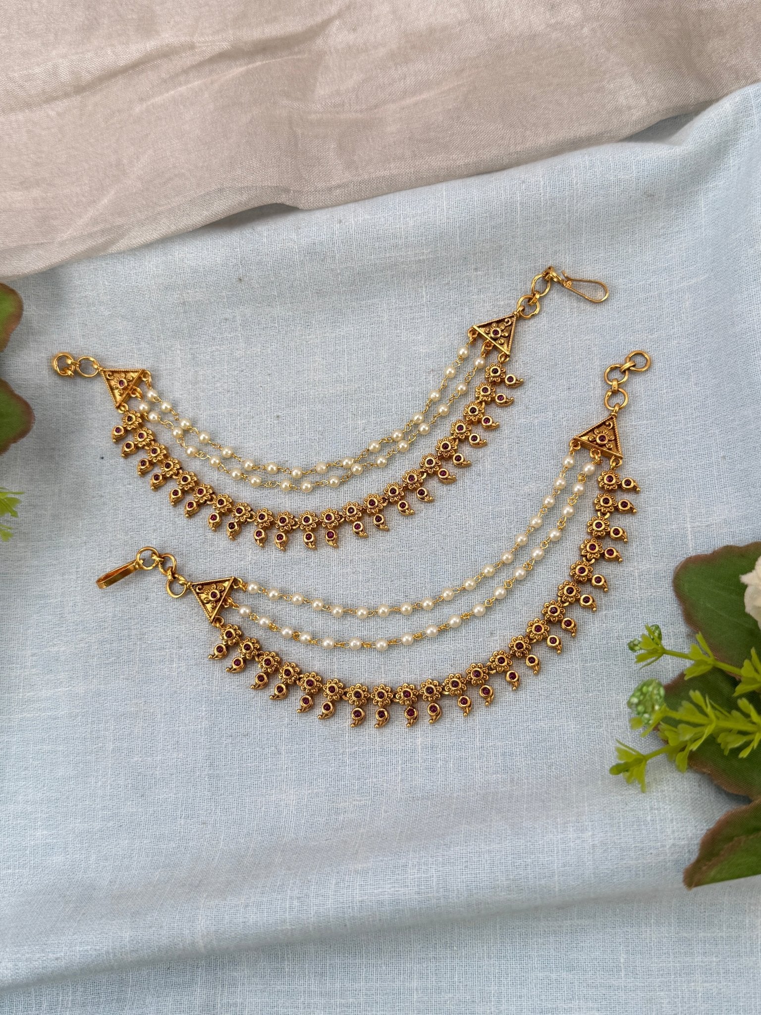 Royal Antique Maatal Earchain 499 - Mahilas
